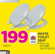Always Home White Toilet Seat