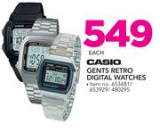 Casio Gents Retro Digital Watches