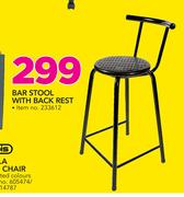 Bar Stool With Back Rest