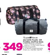 Supa Nova 60L Kate Plain Or Floral Duffle Bag-Each