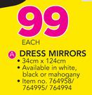 Dress Mirrors-34cm x 124cm Each