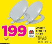 Always Home White Toilet Seat-Each