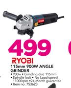 Ryobi 115mm 900W Angle Grinder