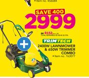 Trimtech 2400W Lawnmower & 650W Trimmer Combo
