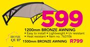 Home Quip 1200mm Bronze Awning