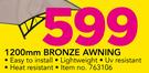 Home Quip 1200mm Bronze Awning