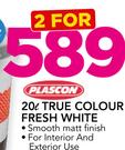 Plascon 20Ltr True Colour Fresh White-For 2