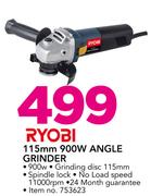 Ryobi 115mm 900W Angle Grinder