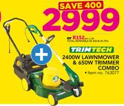 Trimtech 2400W Lawnmower & 650W Trimmer Combo