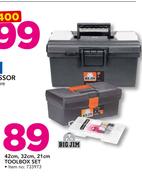 Big Jim 42cm, 32cm, 21cm Tool Box Set