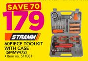 Stramm 60 Piece Tool Kit With Case SMM9472