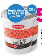 Plascon 20Ltr True Colour Fresh White-For 2