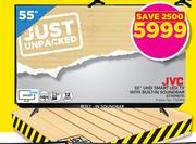 JVC 55" UHD Smart LED TV With Built-In Soundbar