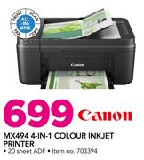 Canon MX494 4-In-1 Colour inkjet Printer