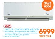 Defy 12000 BTU Split Inverter Aircon