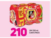 2M Can 6 Pack-330ml