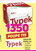Typek Caixa de Papel A4