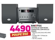 Sinotec Sistema de Som Micro  Compativel Com DVD 2.0 Canais