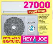 Logik Unidades Interior e Exterior de AR Condicionado Split 12000 BTU GLM-12