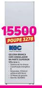 KIC 170Ltr Geladeira branca Com Congelador na parte Superior 518 1