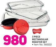 Marinex 3 Piece Rectangular Roaster Set