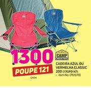Campmaster Cadeira Azul Ou Vermelha Classic 200 17GF0147-cada