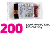 Bacon Defumado Extra Pedaços-210g