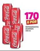 Refrigerantes diversos-6 x 330ml