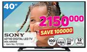 Sony 40" HD Digital LED TV KDL-40R350