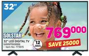 Solstar 32" LED Digital TV LED32TD220SS