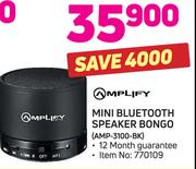 AMPLIFY Mini Bluetooth Speaker Bongo AMP-3100-BK