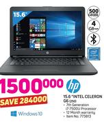 HP 15.6" Intel Celeron G6 250