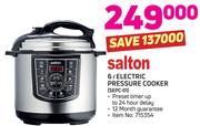 Salton 6L Electric Pressure Cooker SEPC 01