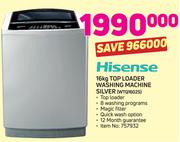 Hisense 16Kg Top Loader Washing Machine Silver WTQ1602S