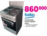 Beko 2.2 Gas And Elect Cooker