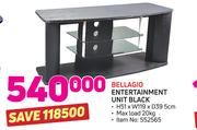 Bellagio Entertainment Unit Black 