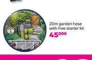 20m Garden Hose With Free Starter Kit