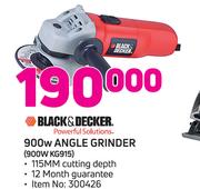 Black & Decker 900W Angle Grinder