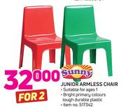 Sunny Junior Armless Chair-For 2