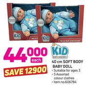 Kid Connection 40cm Soft Body Baby Doll-Each