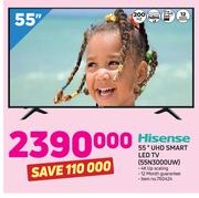 Hisense 55" UHD Smart LED TV 55N3000UW
