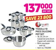 Tissolli 10 Piece Silicone Pot Set-Per Set