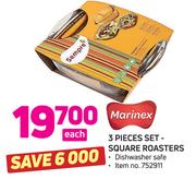 Marinex 3 Pieces Set Square Roasters-Each