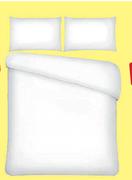 Mainstays Double Microfiber Duvet Cover Plain White Includes Two Matching Pillowcases
