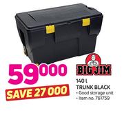 Big Jim 140Ltr Trunk Black