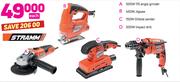 Stramm 500W 115 Angle Grinder Or 450W Jigsaw Or 150W Orbital Sander Or 500W Impact Drill-Each