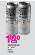 Baltika Non Alcholic Beer-500ml Each
