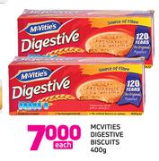 Mcvities Digestive Biscuits-400g Each