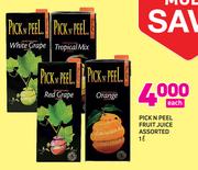 Pick N Peel Fruit Juice Assorted-1Ltr Each