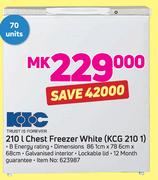 KIC 210Ltr chest freezer white (KGC 210 1)